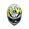 CASCO INTEGRALE K3 SV E2205 MULTI BUBBLE BLUE WHITE YELLOW FLUO | AGV