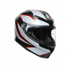 CASCO INTEGRALE K6 E2205 MULTI FLASH MATT BLACK GREY RED | AGV