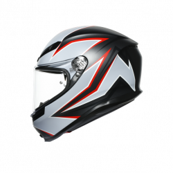 CASCO INTEGRALE K6 E2205 MULTI FLASH MATT BLACK GREY RED | AGV