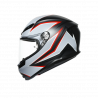 CASCO INTEGRALE K6 E2205 MULTI FLASH MATT BLACK GREY RED | AGV