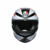 CASCO INTEGRALE K6 E2205 MULTI FLASH MATT BLACK GREY RED | AGV