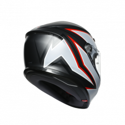 CASCO INTEGRALE K6 E2205 MULTI FLASH MATT BLACK GREY RED