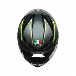 CASCO INTEGRALE K6 E2205 MULTI FLASH GREY BLACK LIME | AGV