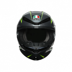 CASCO INTEGRALE K6 E2205 MULTI FLASH GREY BLACK LIME | AGV