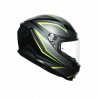 CASCO INTEGRALE K6 E2205 MULTI FLASH GREY BLACK LIME | AGV