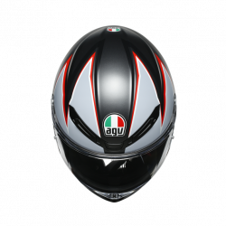 CASCO INTEGRALE K6 E2205 MULTI FLASH MATT BLACK GREY RED | AGV