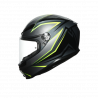 CASCO INTEGRALE K6 E2205 MULTI FLASH GREY BLACK LIME | AGV