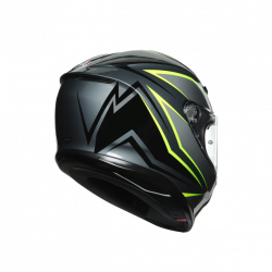 CASCO INTEGRALE K6 E2205 MULTI FLASH GREY BLACK LIME | AGV