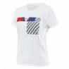 T-SHIRT ILLUSION LADY WHITE DARK-GRAY RED | DAINESE