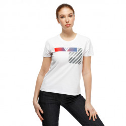 T-SHIRT ILLUSION LADY WHITE DARK-GRAY RED | DAINESE