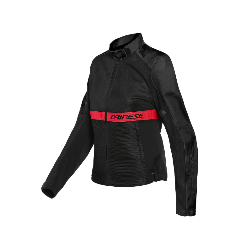 GIACCA TESSUTO RIBELLE AIR LADY BLACK LAVA RED | DAINESE