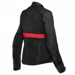 GIACCA TESSUTO RIBELLE AIR LADY BLACK LAVA RED | DAINESE