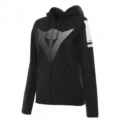 FELPA FADE LADY FULL ZIP BLACK COOL GRAY LIGHT BLUE | DAINESE