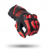 GUANTI IN PELLE UOMO TECH RACE BLACK FLUO RED | SPYKE