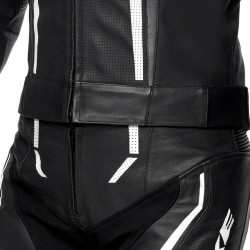 TUTA 2PCS IN PELLE UOMO ASSEN SPORT 2.0 BLACK WHITE | SPYKE