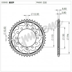 CORONA PROFESSIONALE YAMAHA YZF 1000 R1 | OGNIBENE | MPN...