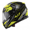 CASCO INTEGRALE KV41 DALLAS NERO LUCIDO TITANIO GIALLO | KAPPA