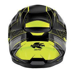 CASCO INTEGRALE KV41 DALLAS NERO LUCIDO TITANIO GIALLO | KAPPA