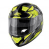 CASCO INTEGRALE KV41 DALLAS NERO LUCIDO TITANIO GIALLO | KAPPA