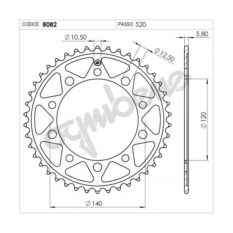 CORONA ERGAL SUZUKI 600/750 (520) | OGNIBENE | MPN 368082342