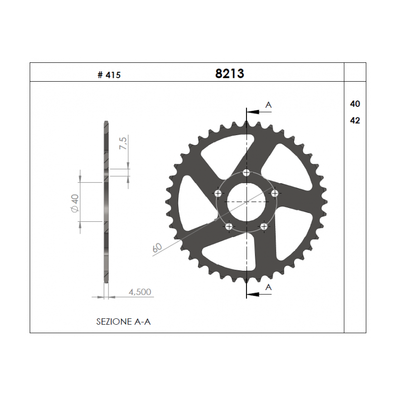 CORONA PROFESSIONALE ERGAL KTM 50 SX 09-13 | OGNIBENE | MPN 368213340