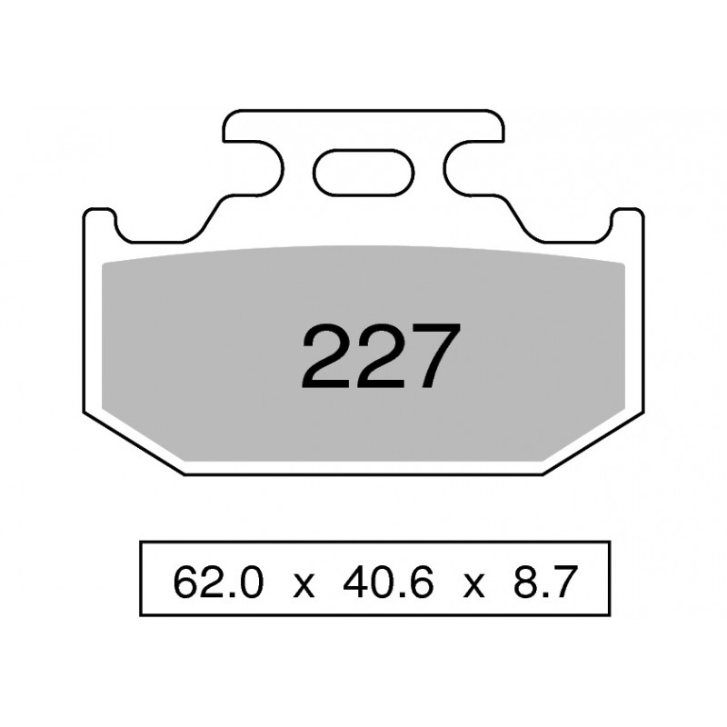 COPPIA PASTIGLIE FRENO NISSIN ST | OGNIBENE | MPN 442P22703