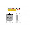 COPPIA PASTIGLIE RACING ZCOO B003 EX | OGNIBENE | MPN 45B00300