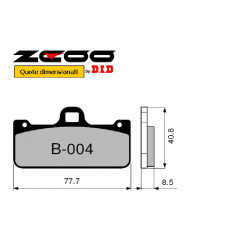 COPPIA PASTIGLIE RACING ZCOO B004 EX C | OGNIBENE | MPN...