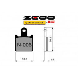 COPPIA PASTIGLIE RACING ZCOO N006 EX | OGNIBENE | MPN...