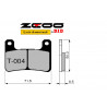 COPPIA PASTIGLIE RACING ZCOO T004 EX | OGNIBENE | MPN 45T00400