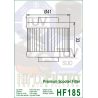 HF185 FILTRO OLIO LEONARDO 125,SCARA BEO 200 +PREMIUM SCOOTER+ | HIFLO FILTRO |  E1718500