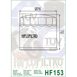 HF153 FILTRO OLIO DUCATI MONSTER - 748 - 996 - 998 HF153 | HIFLO FILTRO |  E1715300