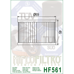 HF561 FILTRO OLIO KYMCO VENOX 250 HF561 | HIFLO FILTRO |  E1756100