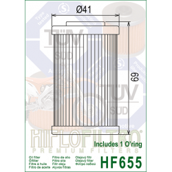 HF655 FILTRO OLIO KTM SX 250 06 - HF655 | HIFLO FILTRO |  E1765500