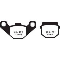 PASTIGLIE FRENO  MESCOLA ORGANICA MOTO CODICE R1208300 | EBC BRAKES | MPN: FA083TT