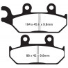 PASTIGLIE FRENO  MESCOLA ORGANICA MOTO CODICE R1217200 | EBC BRAKES | MPN: FA172TT