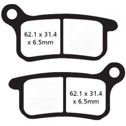 PASTIGLIE FRENO  MESCOLA ORGANICA MOTO CODICE R1235700 | EBC BRAKES | MPN: FA357TT