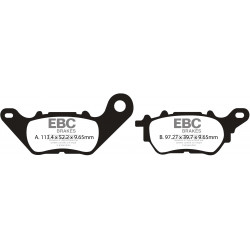 PASTIGLIE FRENO  MESCOLA CARBON SCOOTER CODICE R2370600 | EBC BRAKES | MPN: SFAC706