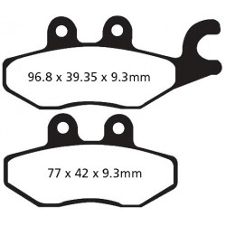 PASTIGLIE FRENO  MESCOLA CARBON SCOOTER CODICE R2341800 | EBC BRAKES | MPN: SFAC418