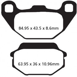 PASTIGLIE FRENO  MESCOLA CARBON SCOOTER CODICE R2330500 | EBC BRAKES | MPN: SFAC305