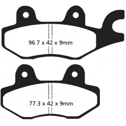 PASTIGLIE FRENO  MESCOLA CARBON SCOOTER CODICE R2319700 | EBC BRAKES | MPN: SFAC197