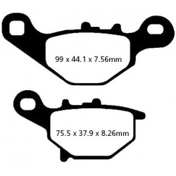 PASTIGLIE FRENO  MESCOLA ORGANICA SCOOTER CODICE R1639600 | EBC BRAKES | MPN: SFA396