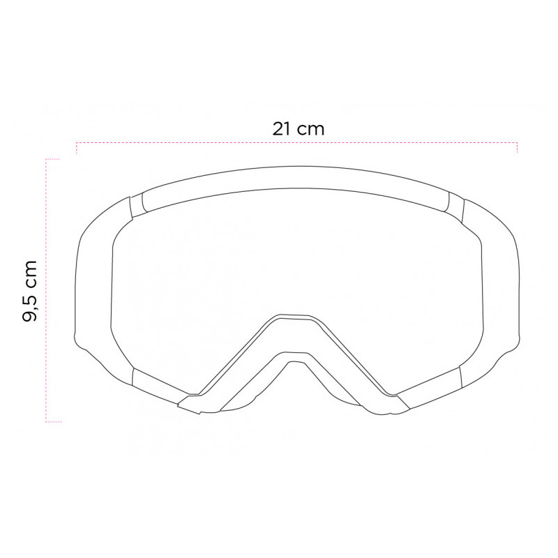 MASCHERINA CROSS ETHEN ARANCIONE NERO OCCHIALI MASCHERINA MOTO ENDURO