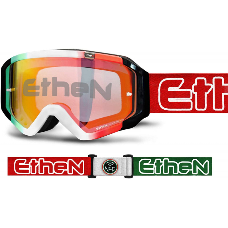 MASCHERA CROSS ETHEN TOP GIALLO FLUO/ROSSO DIRT