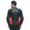 GIACCA RACING 4 PELLE LAVA RED BLACK | DAINESE