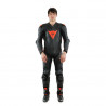 TUTA PELLE INTERA LAGUNA SECA 5 1PC  PERF. BLACK FLUO RED | DAINESE