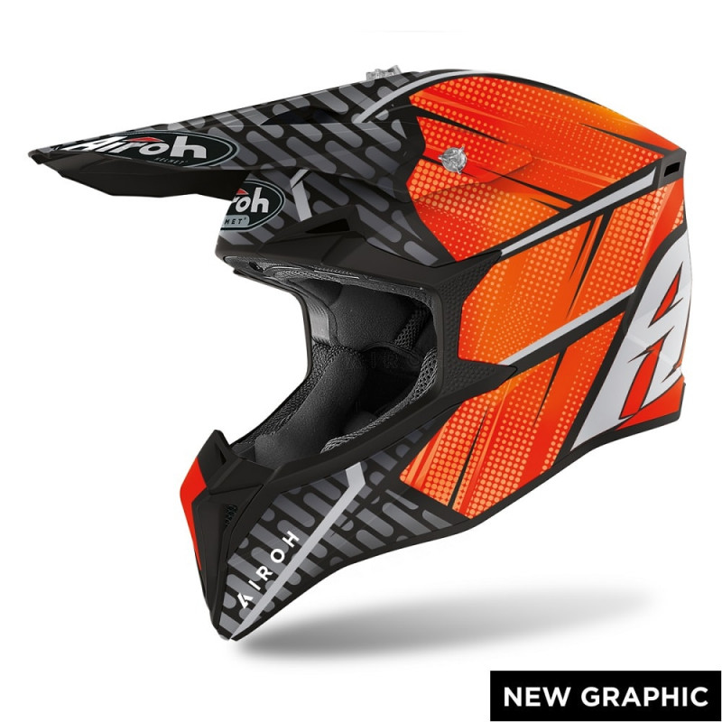 CASCO OFFROAD WRAAP IDOL ORANGE MATT | AIROH