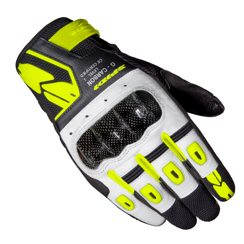 GUANTO G-CARBON COLORE NERO GIALLO FLUO | SPIDI |  C88-394