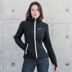 GIACCA HOODIE ARMOR DONNA COLORE NERO BIANCO | SPIDI |  T229-011