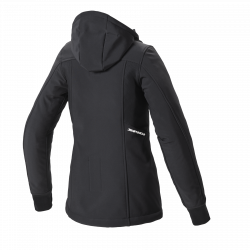 GIACCA HOODIE ARMOR DONNA COLORE NERO BIANCO | SPIDI |  T229-011